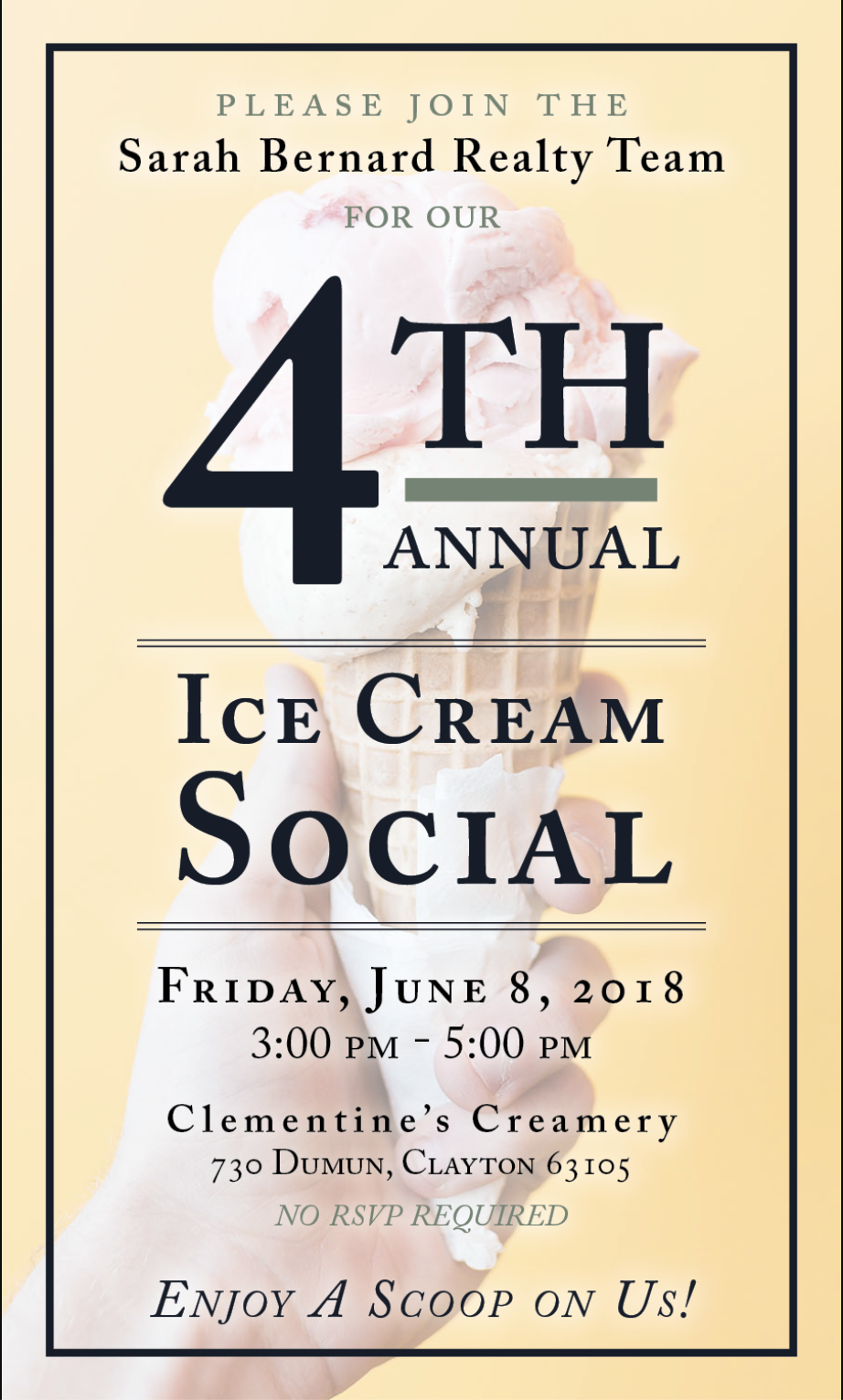 Sarah Bernard Realty Team’s 4th Annual Ice Cream Social